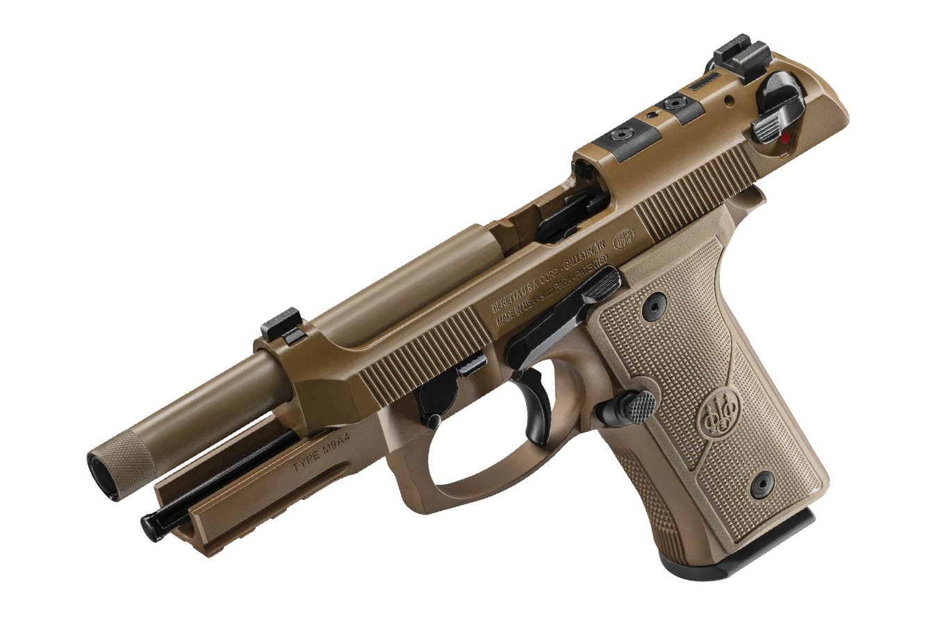 Beretta M9A4 Centurion 9mm Optic Ready DA/SA Pistol with FDE Cerakote Finish