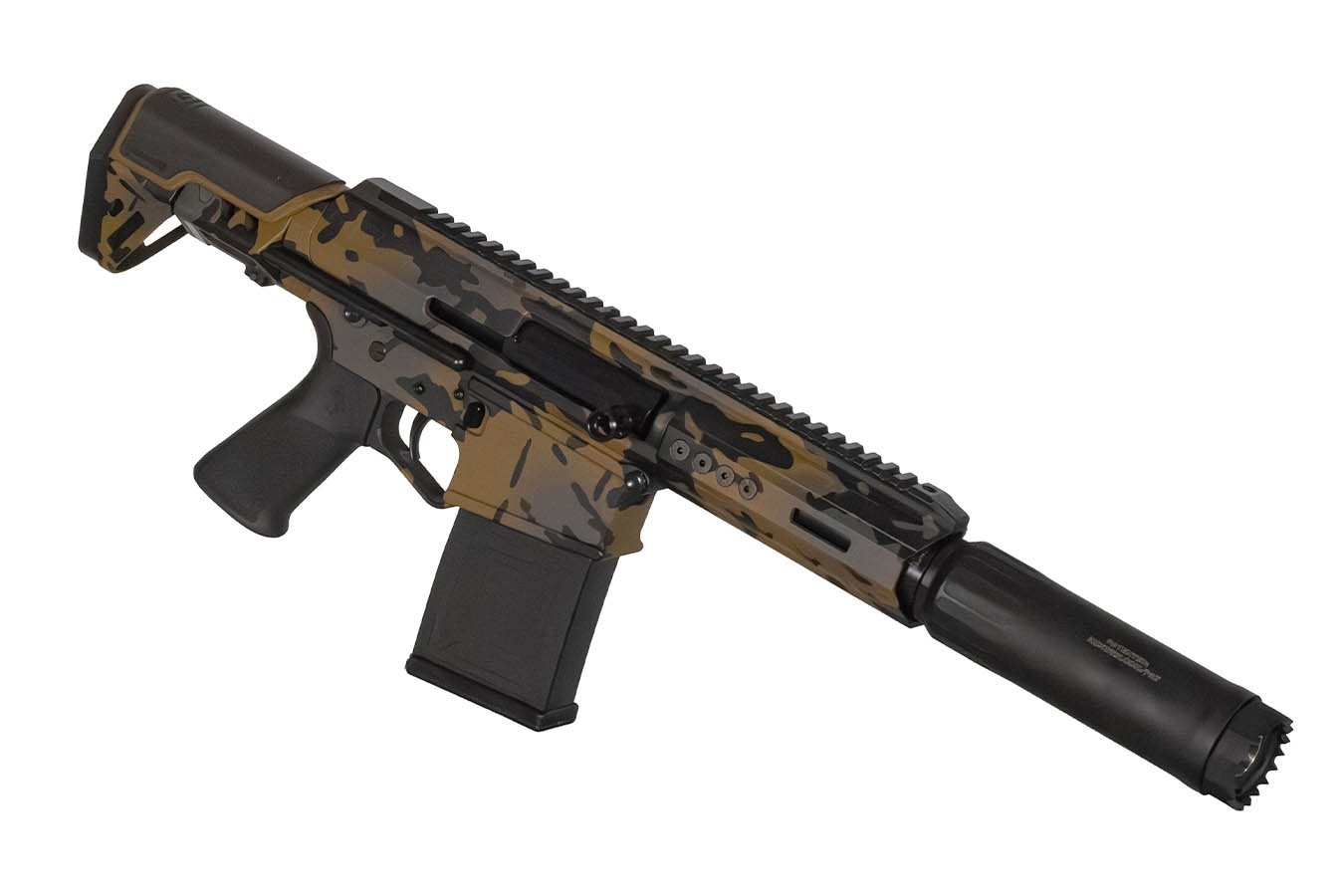 Genesis GEN-12 PDS 12-Gauge Semi-Auto Short-Barrel Shotgun with HuxWrx Ventum 12K Suppressor