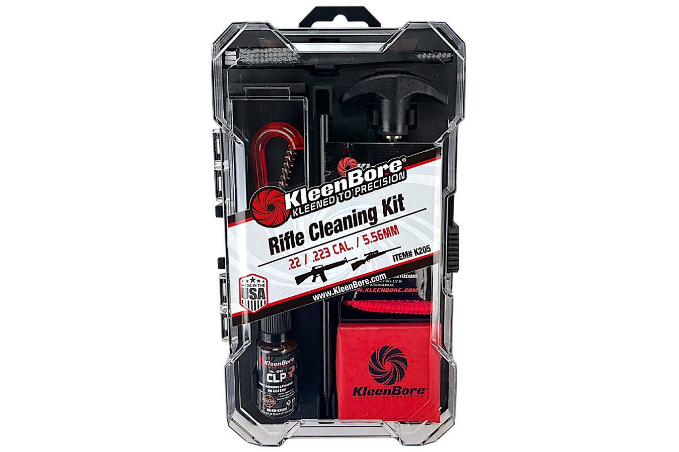 KLEEN BORE Rifle Classic Cleaning Kit .22/ .223/ 5.56mm Cal