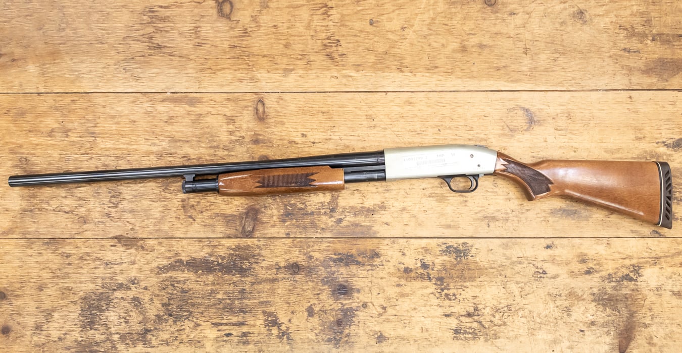 MOSSBERG 500A 12 Gauge Police Trade-in Shotgun with Satin Stainless Receiver