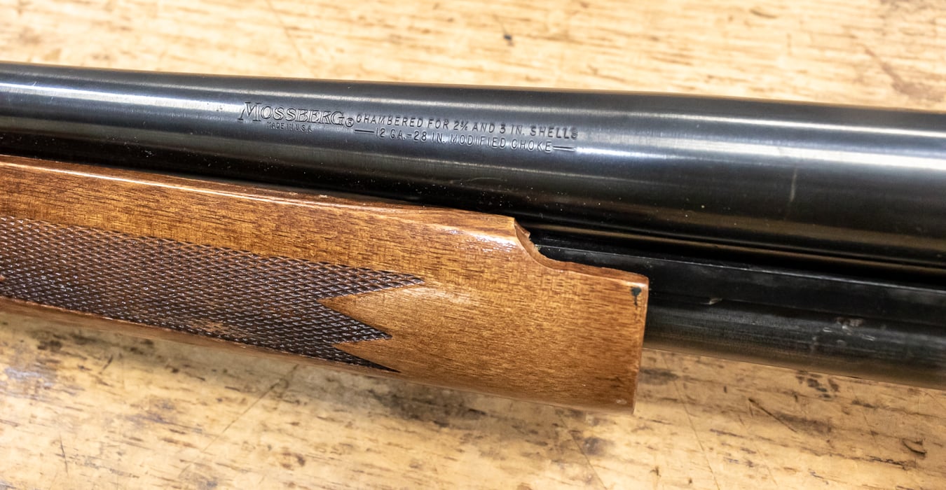 MOSSBERG 500A 12 Gauge Police Trade-in Shotgun with Satin Stainless Receiver