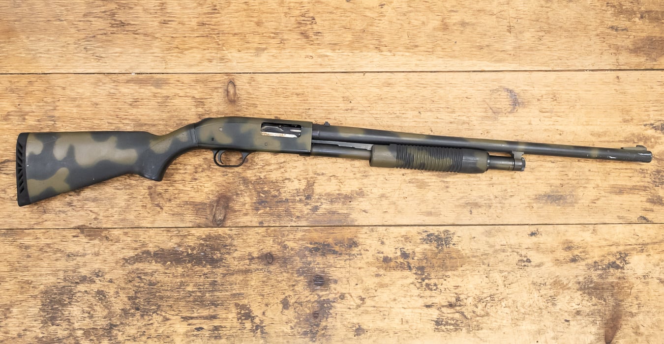 MOSSBERG 500A 12 Gauge Police Trade-in Shotgun with Camo Finish