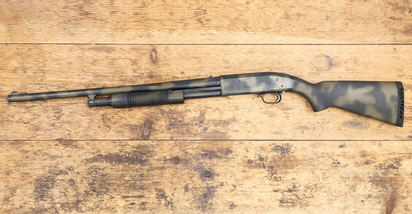 MOSSBERG 500A 12 Gauge Police Trade-in Shotgun with Camo Finish
