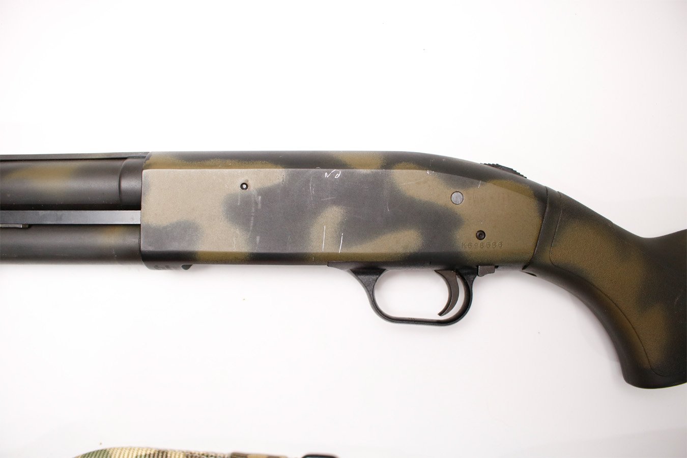 MOSSBERG 500A 12-Gauge Police Trade-in Pump-Action Shotgun with Camo Finish