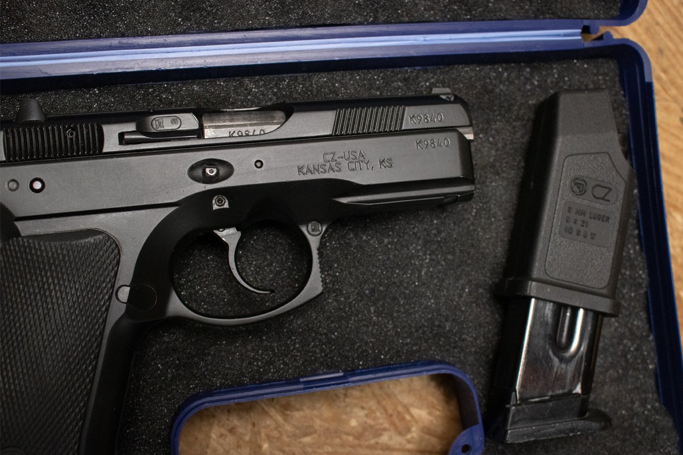 CZ CZ 75 P-01 9mm Police Trade-In Pistol with Two Magazines and Case