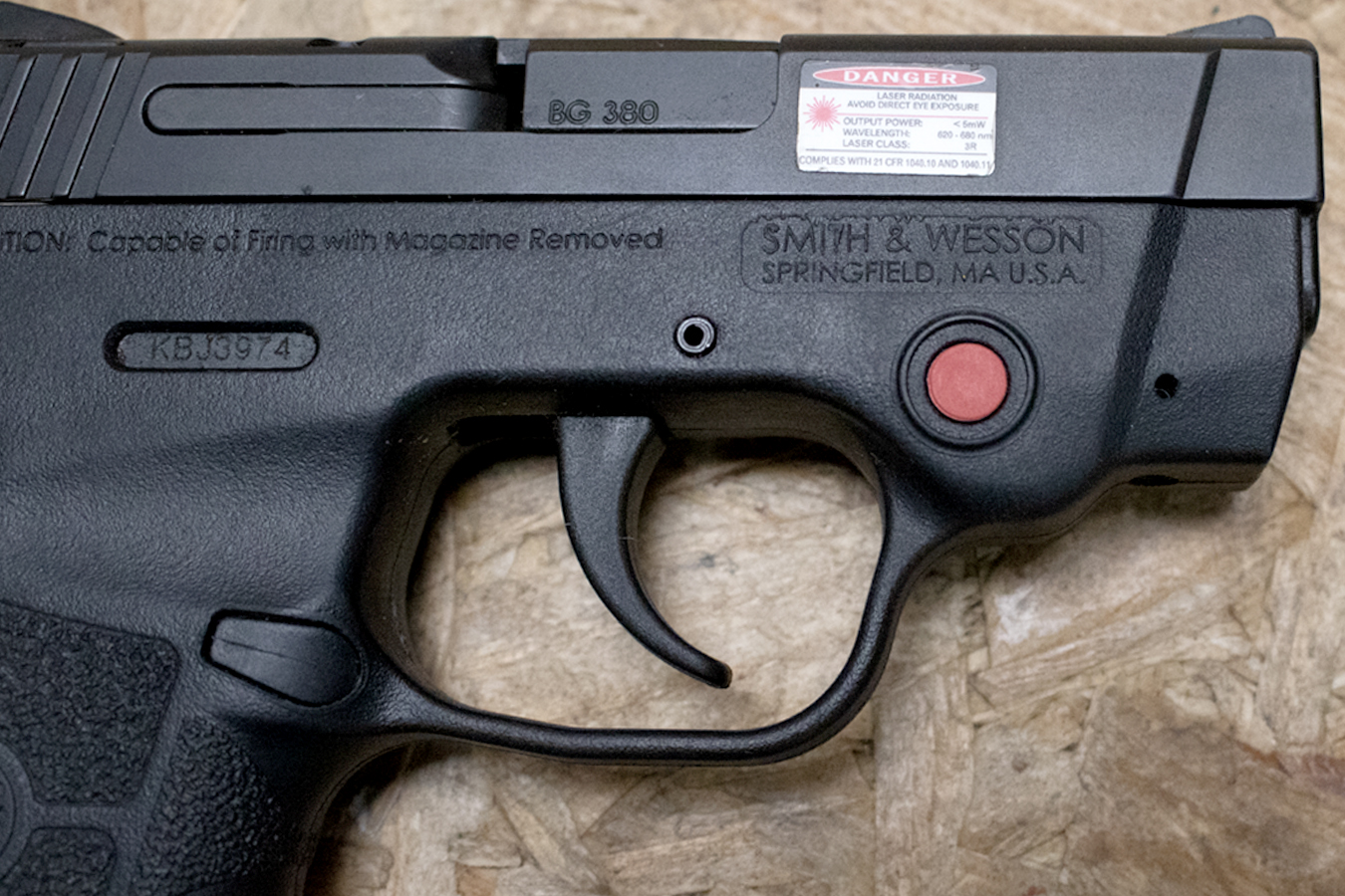 SMITH AND WESSON Bodyguard 380 380ACP Police Trade-In Pistol with Laser and Holster