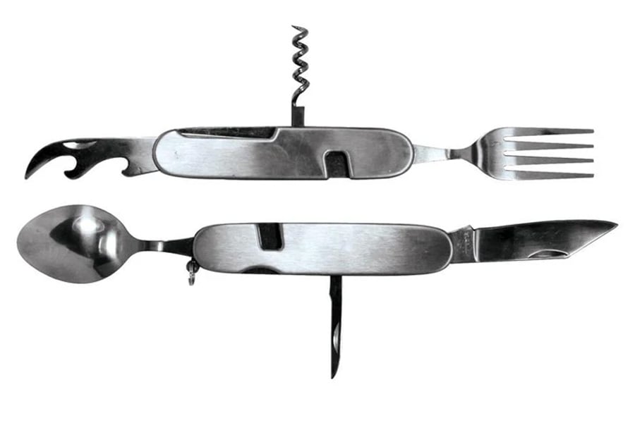 SONA ENTERPRISES 7 In 1 Stainless Steel Multi Function Camping Tool and Nylon Pouch