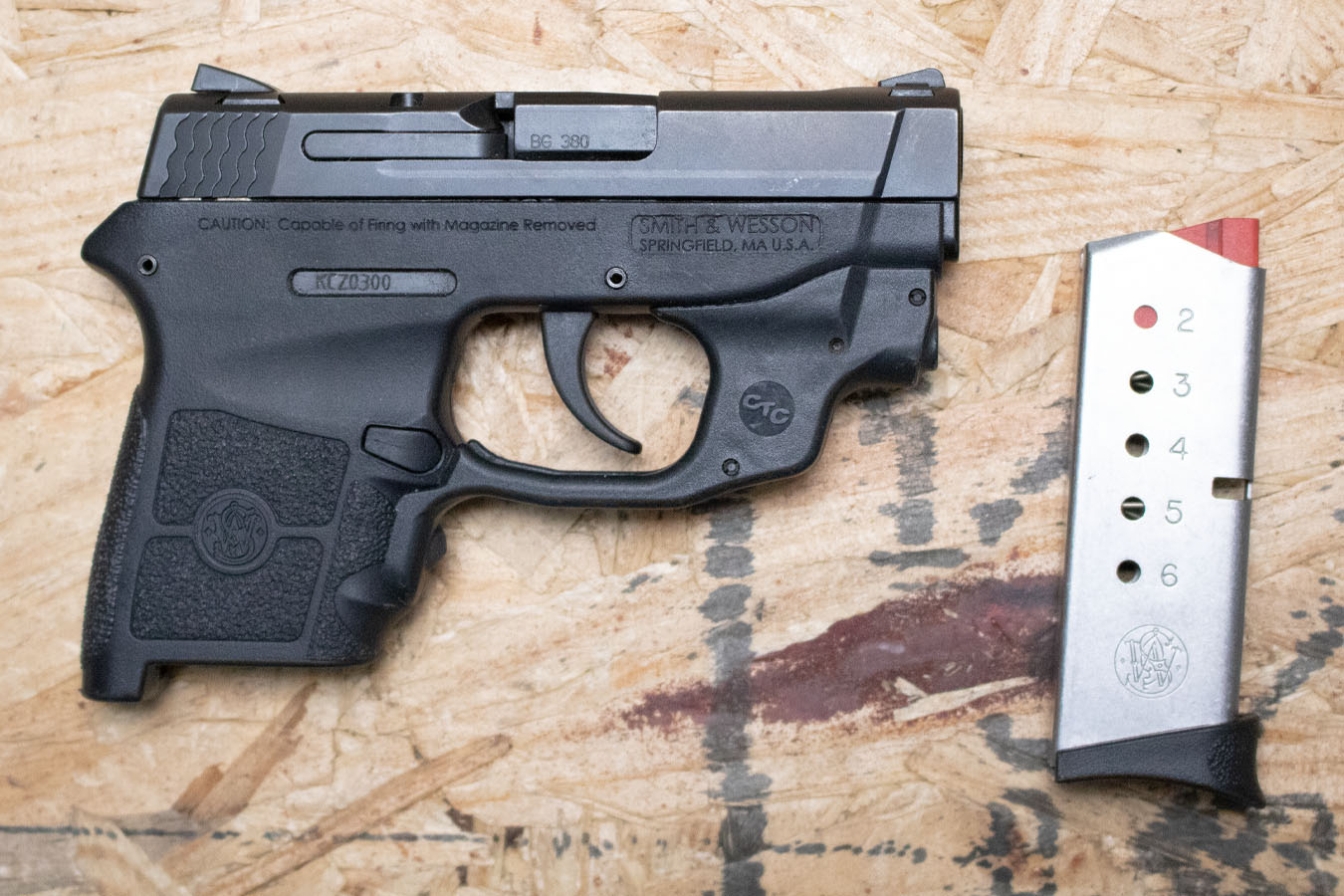 SMITH AND WESSON Bodyguard 380 380ACP Police Trade-In Pistol with Laser