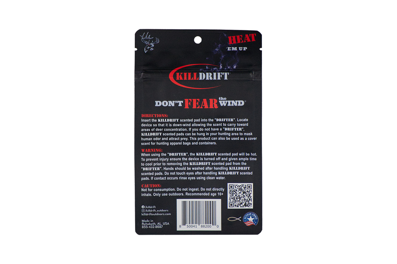Killdrift Dirt Bomb Earth Cover Scent Pads