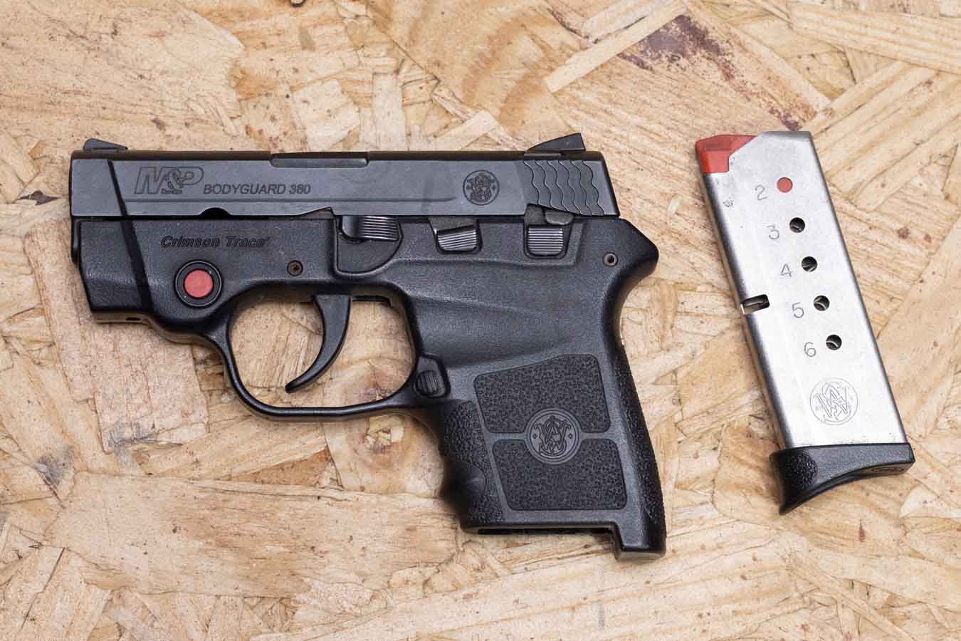 SMITH AND WESSON M&P Bodyguard-380 380ACP Police Trade-In Pistol with Laser