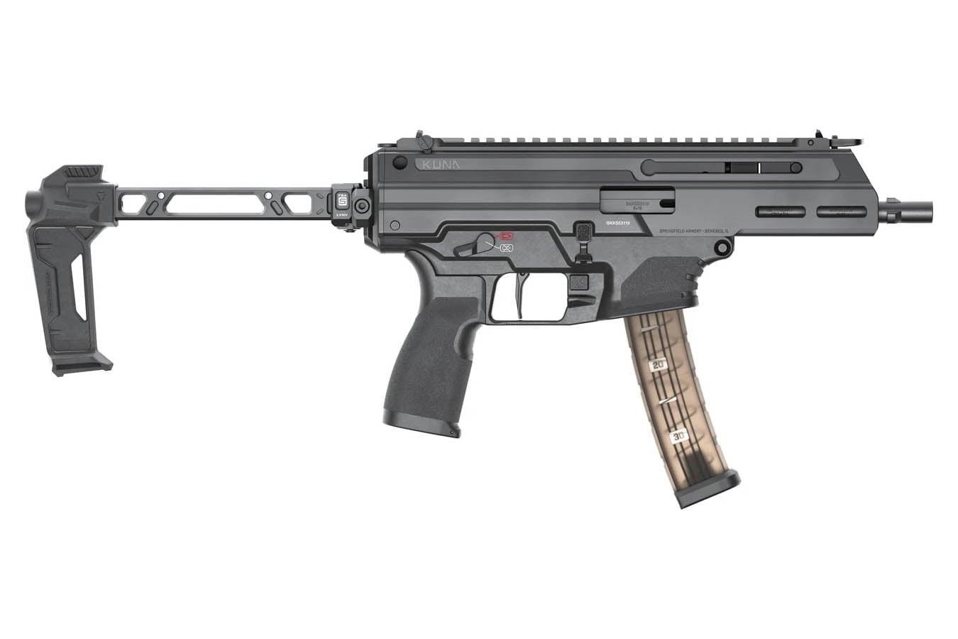 Springfield Kuna Tri-Lug 9mm Roller-Delayed PDW with Two 30 Round Magazines