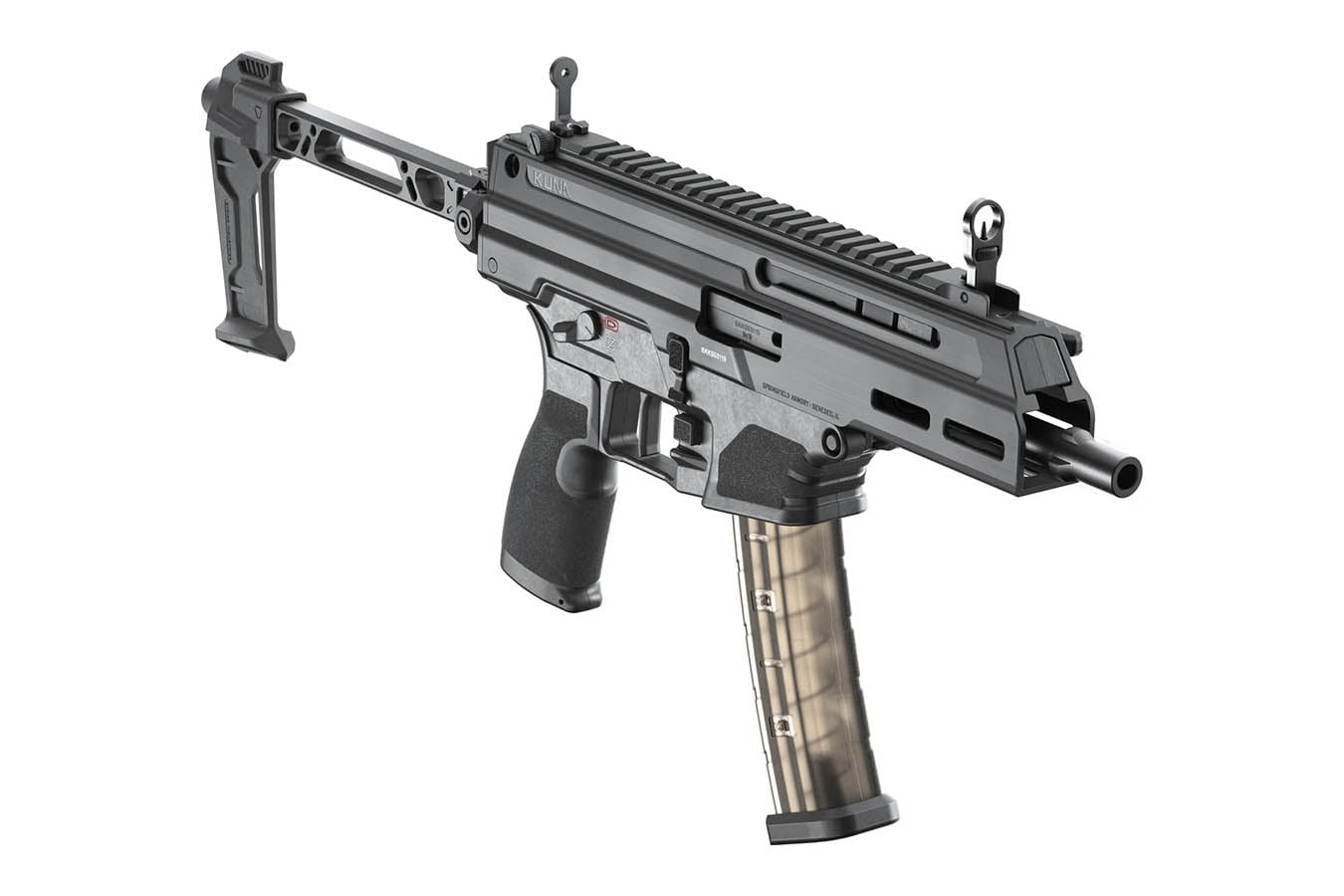 Springfield Kuna Tri-Lug 9mm Roller-Delayed PDW with Two 30 Round Magazines