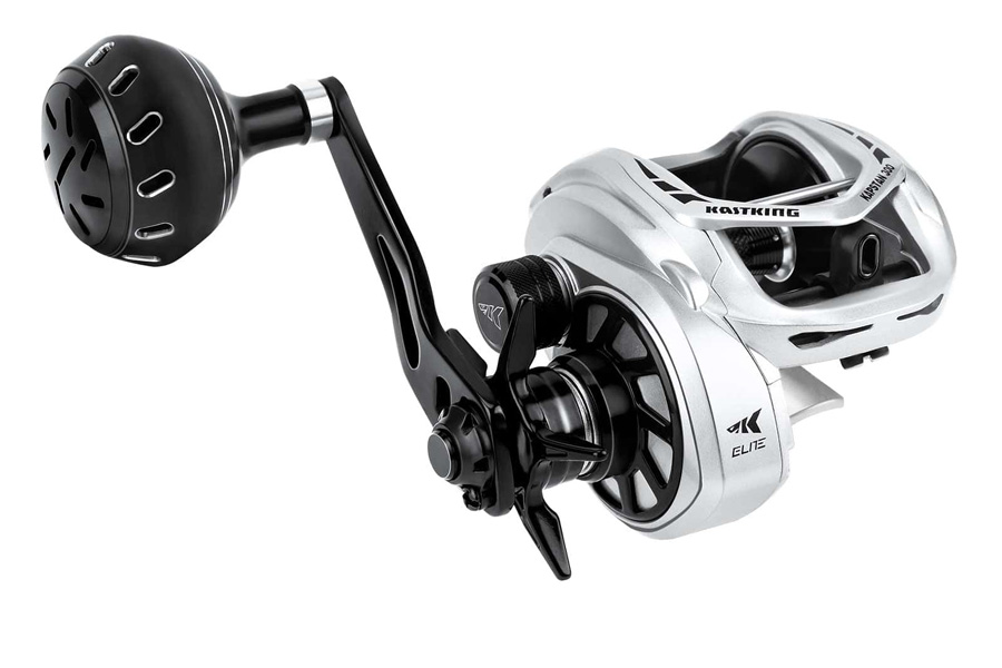 Kastking Kapstan 300 Casting Reel with Power Handle Left Hand Silver