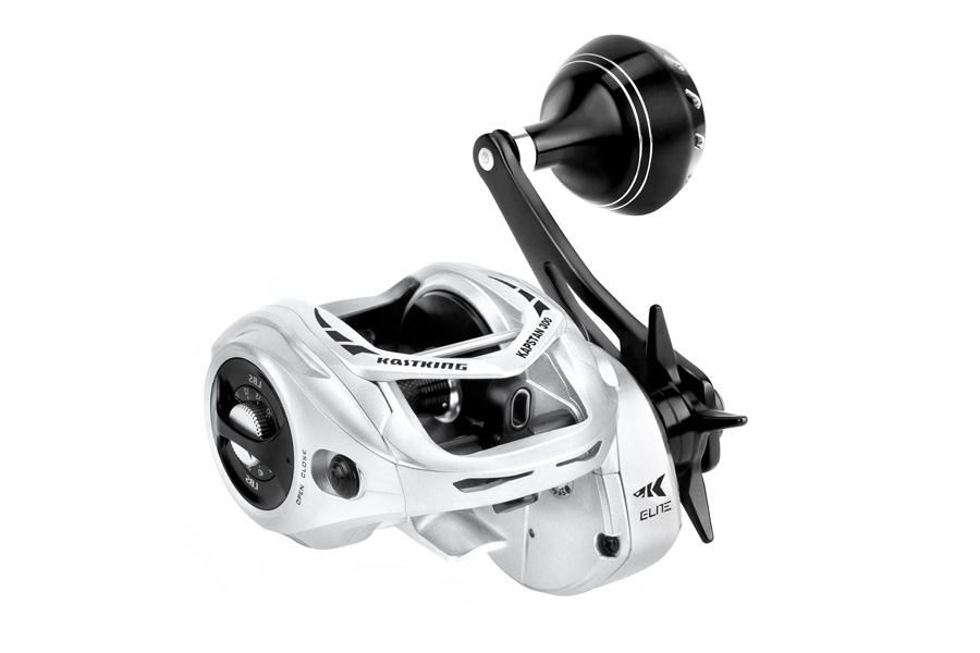 Kastking Kapstan 300 Casting Reel with Power Handle Left Hand Silver