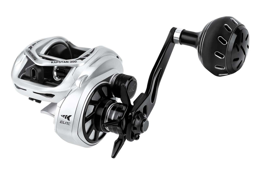 Kastking Kapstan 300 Casting Reel with Power Handle Left Hand Silver