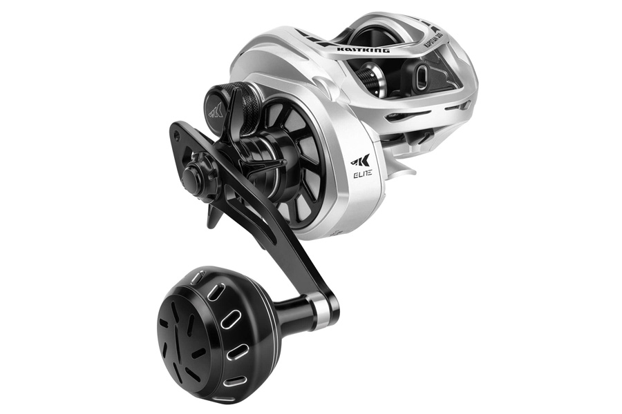 Kastking Kapstan 300 Casting Reel with Power Handle Left Hand Silver