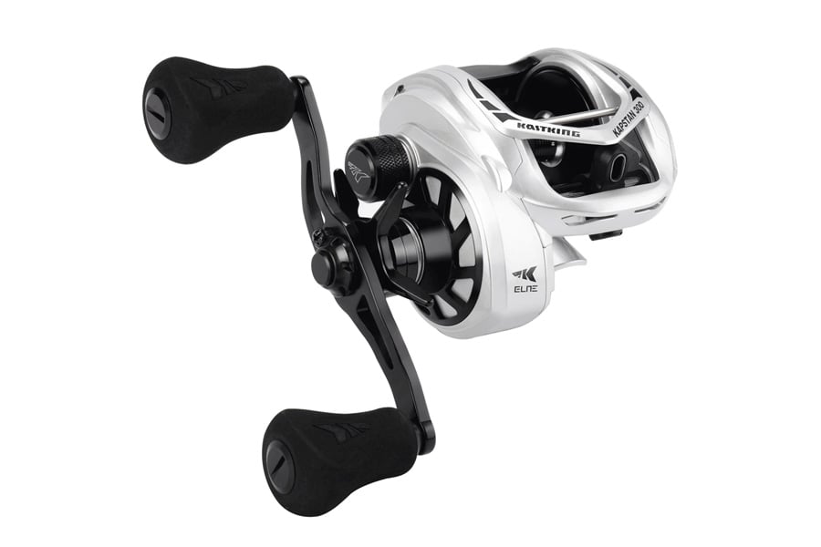 Kastking Kapstan Elite Size 300 Double Handle Baitcasting Reel Silver