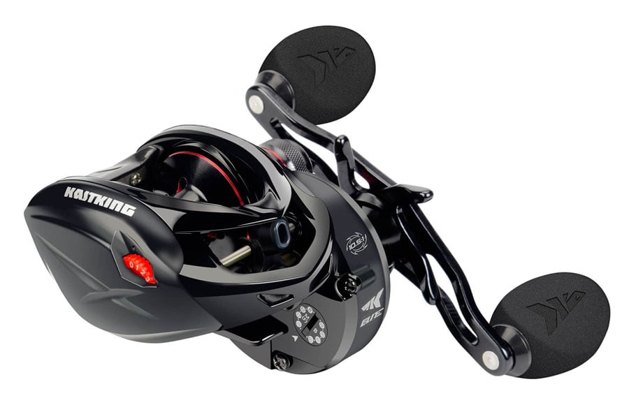 Kastking Speed Demon Elite Casting Reel Right Hand Black Red