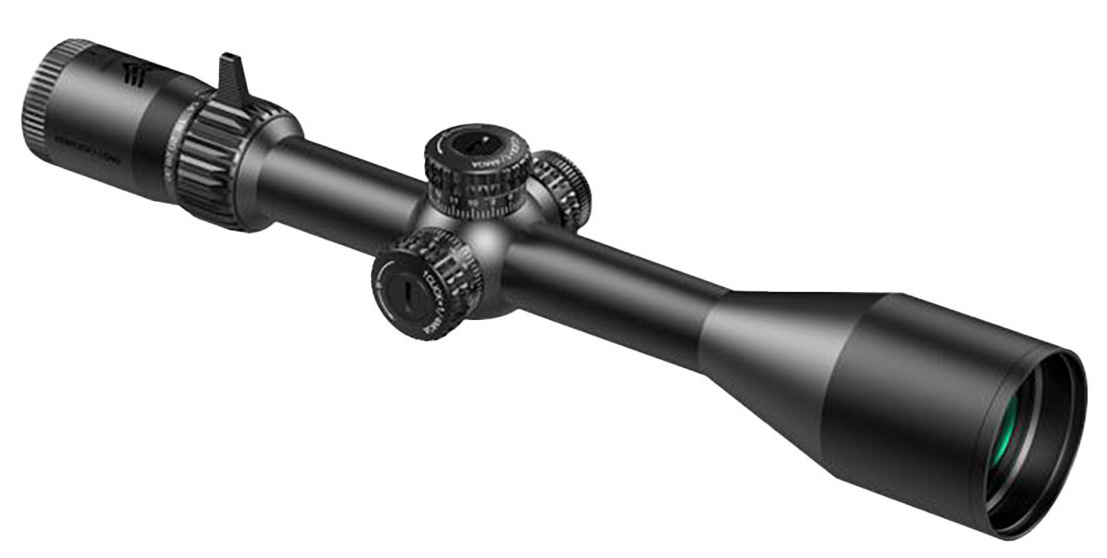 SWAMPFOX OPTICS Kentucky Long Precision 5-30x56 FFP Ill Sharpshooter MOA Blk