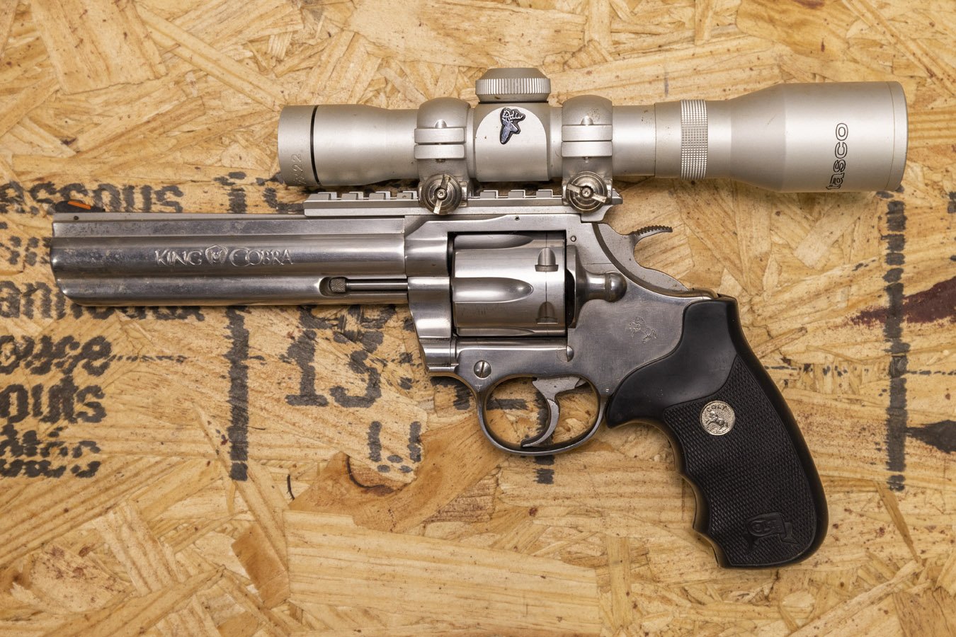 COLT King Cobra .357 Magnum Police Trade-In Revolver with Tasco 2x22 Scope