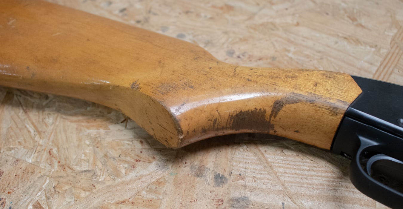 WINCHESTER FIREARMS 1200 Defender 12 Gauge Police Trade-In Shotgun with Wood Stock