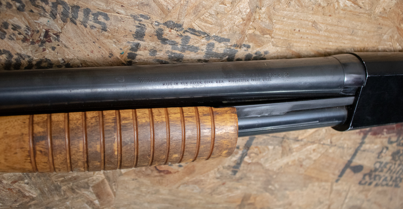 WINCHESTER FIREARMS 1200 Defender 12 Gauge Police Trade-In Shotgun with Wood Stock