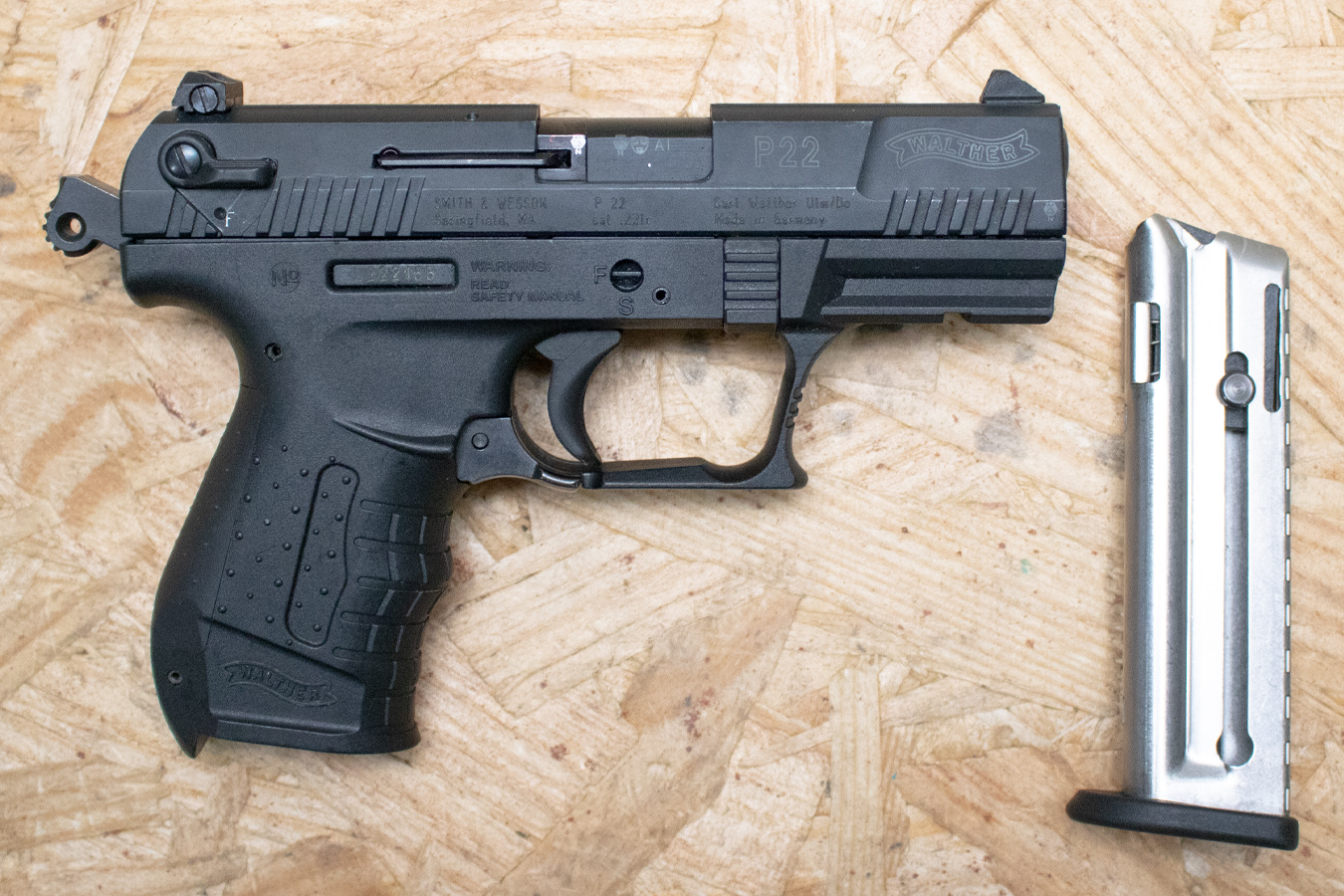 WALTHER P22 22 LR Police Trade-In Pistol with Ambidextrous Safety
