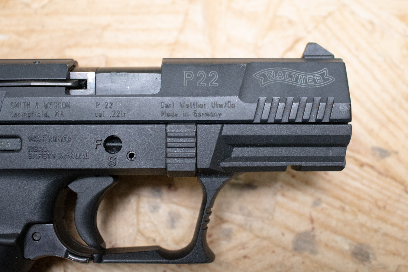WALTHER P22 22 LR Police Trade-In Pistol with Ambidextrous Safety
