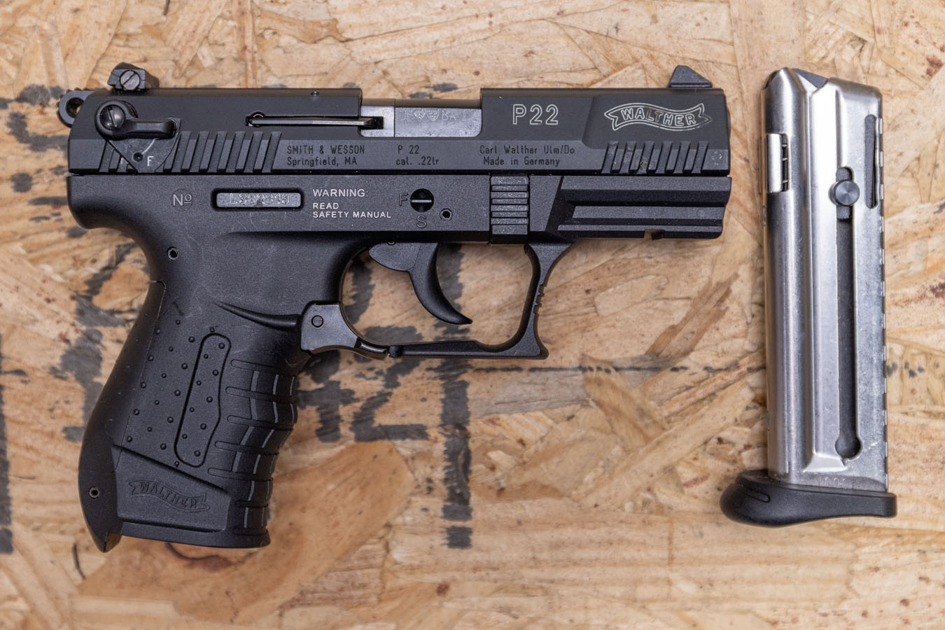 WALTHER P22 22 LR Police Trade-In Pistol with Ambidextrous Safety
