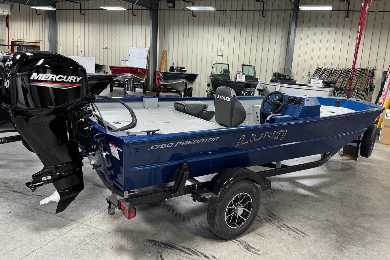Lund   2025 Predator 1760 SS with Mercury 60 ELPT and Trailer