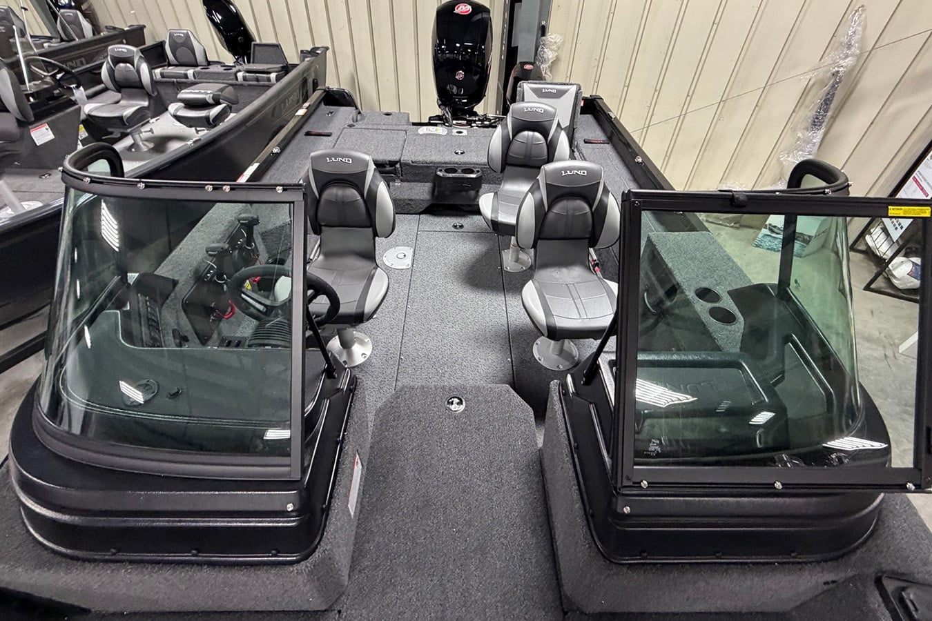 Lund 1875 Impact XS Fish & Ski Boat with Mercury 150 XL Pro XS and ShoreLand'r Trailer