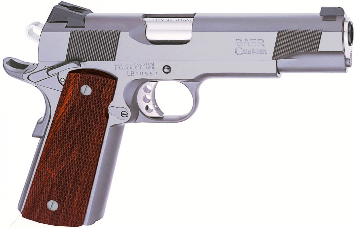 LES BAER 1911 Custom Carry Stainless .45 ACP with Night Sights