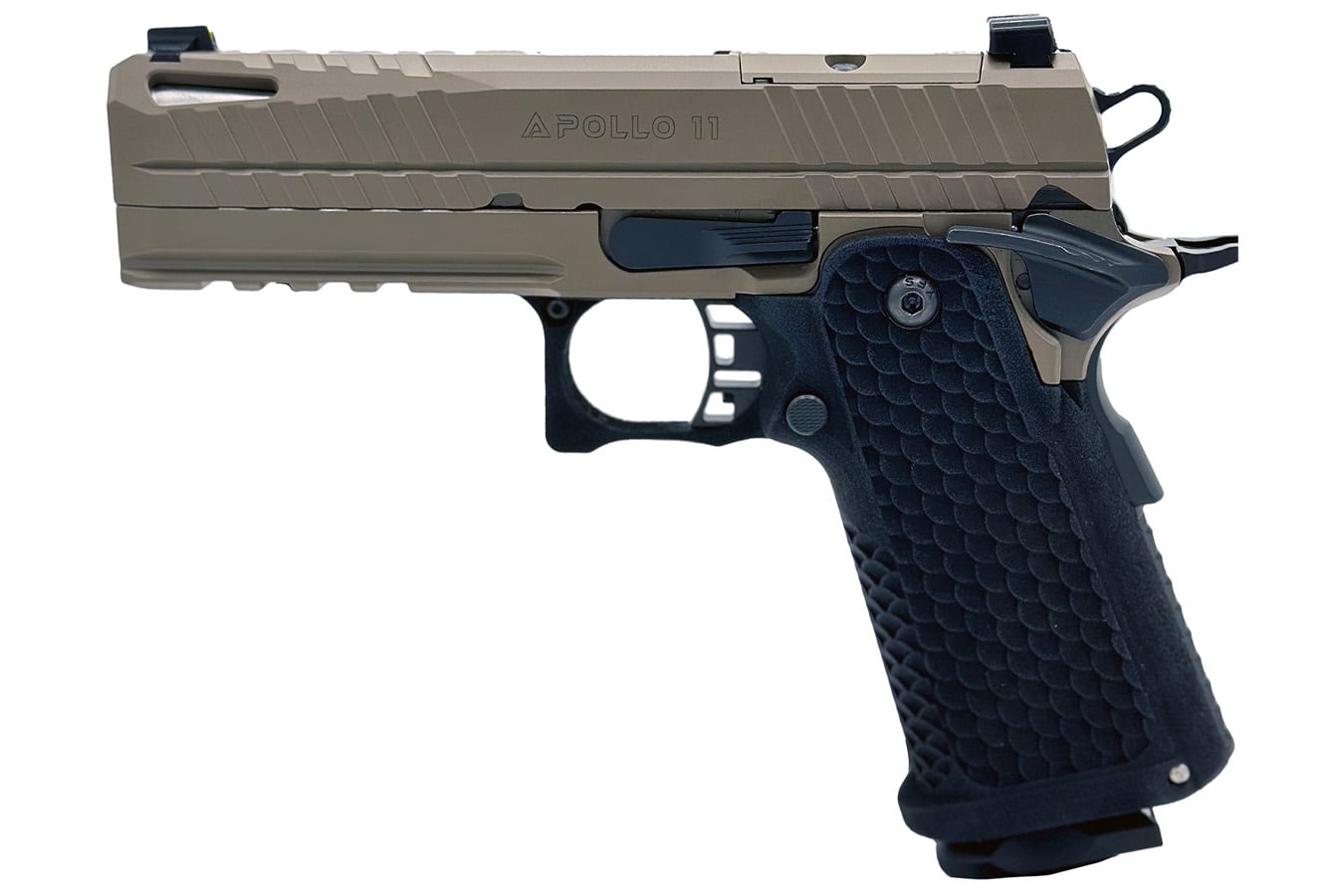 Live Free Apollo 11 9mm Semi-Auto Pistol with Elite FDE Cerakote Frame