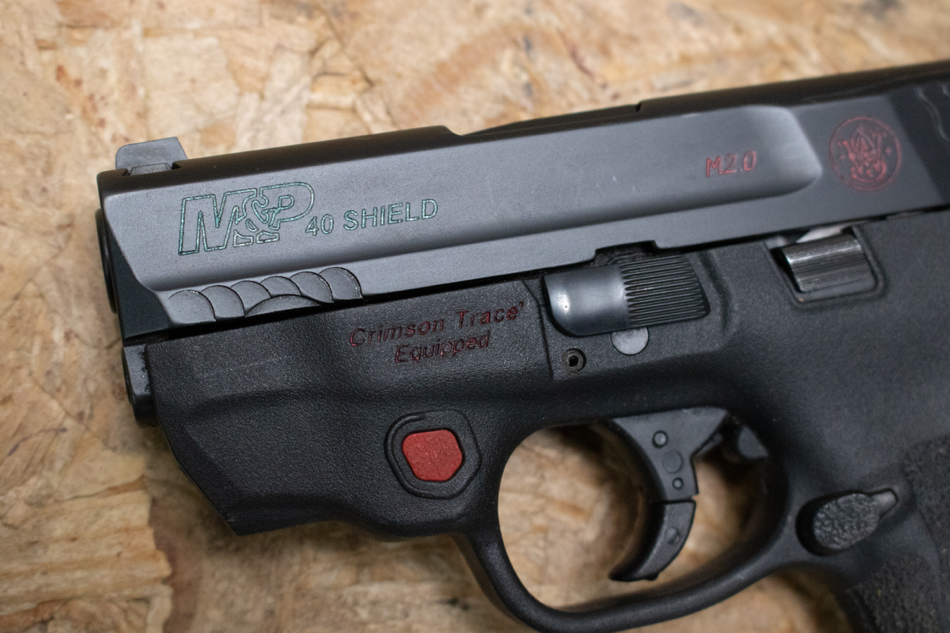 SMITH AND WESSON M&P40 Shield 2.0 40 S&W Police Trade-In Pistol with CT Laser