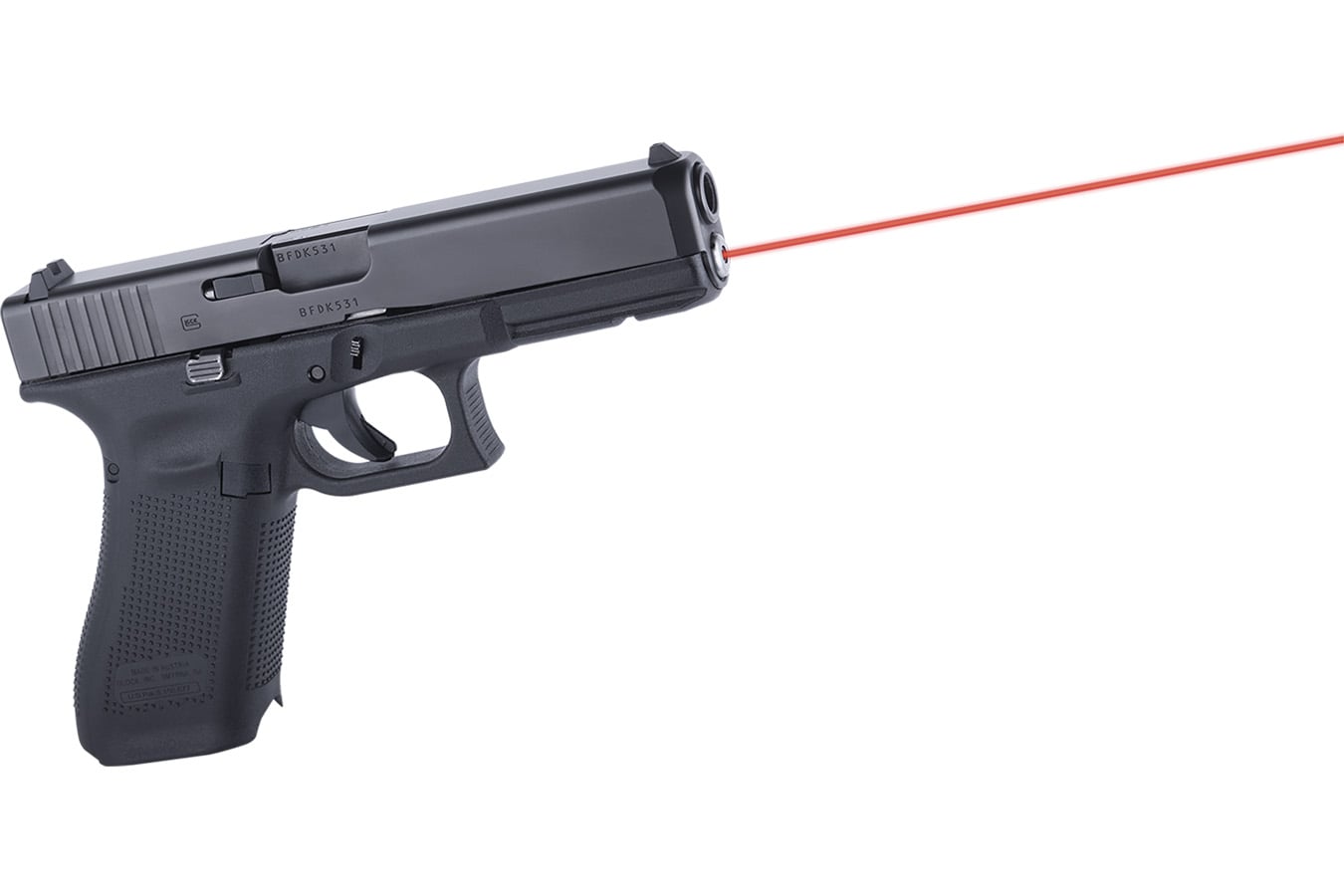LASERMAX Red Guide Rod Laser for Glock 17 Gen 5 Black
