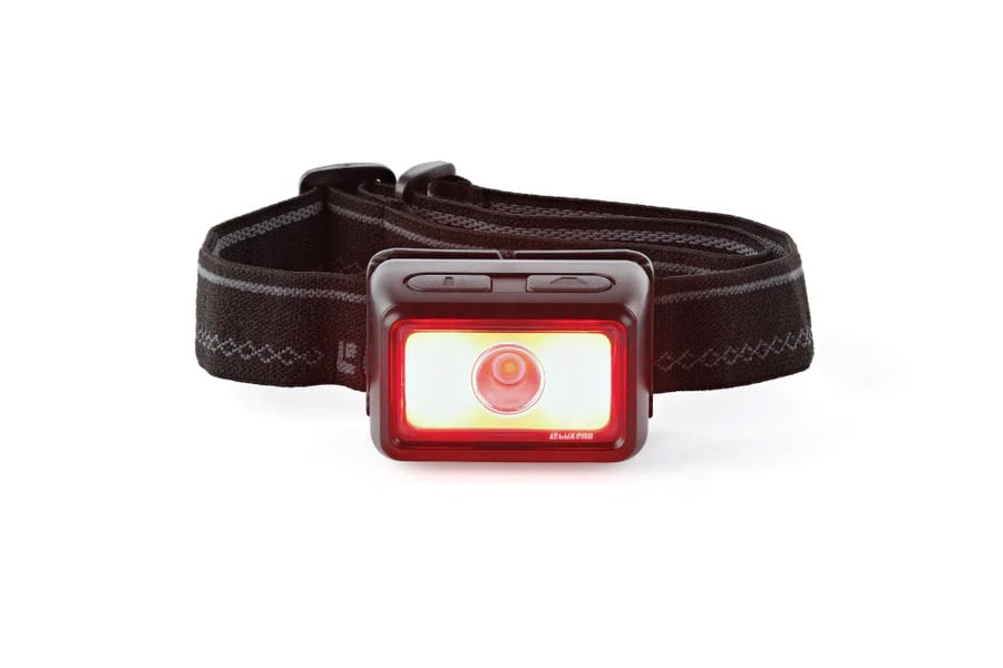 LUXPRO Multi-Color Broadbeam Headlamp with Spot Light 6 Modes  300 Lumen