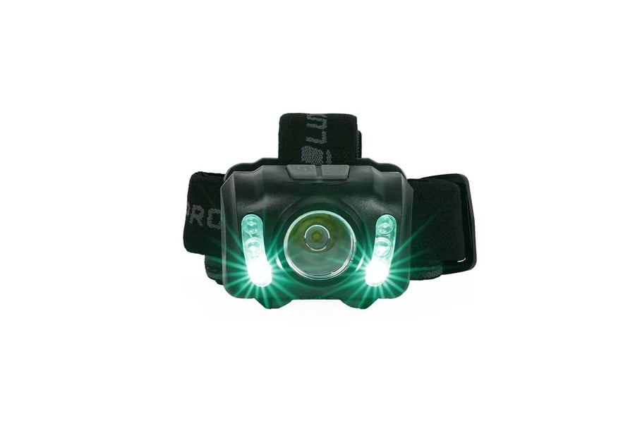 LUXPRO Extended Run-Time Multi-Color 450 Lumen LED Headlamp