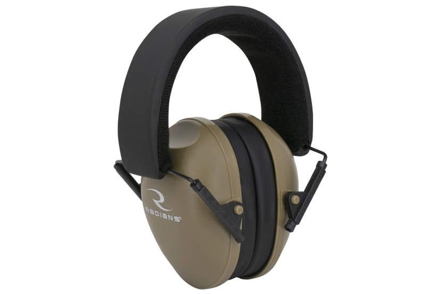 RADIANS Lowset 21 Passive Earmuffs Tan 21NRR