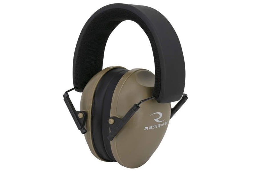 RADIANS Lowset 21 Passive Earmuffs Tan 21NRR