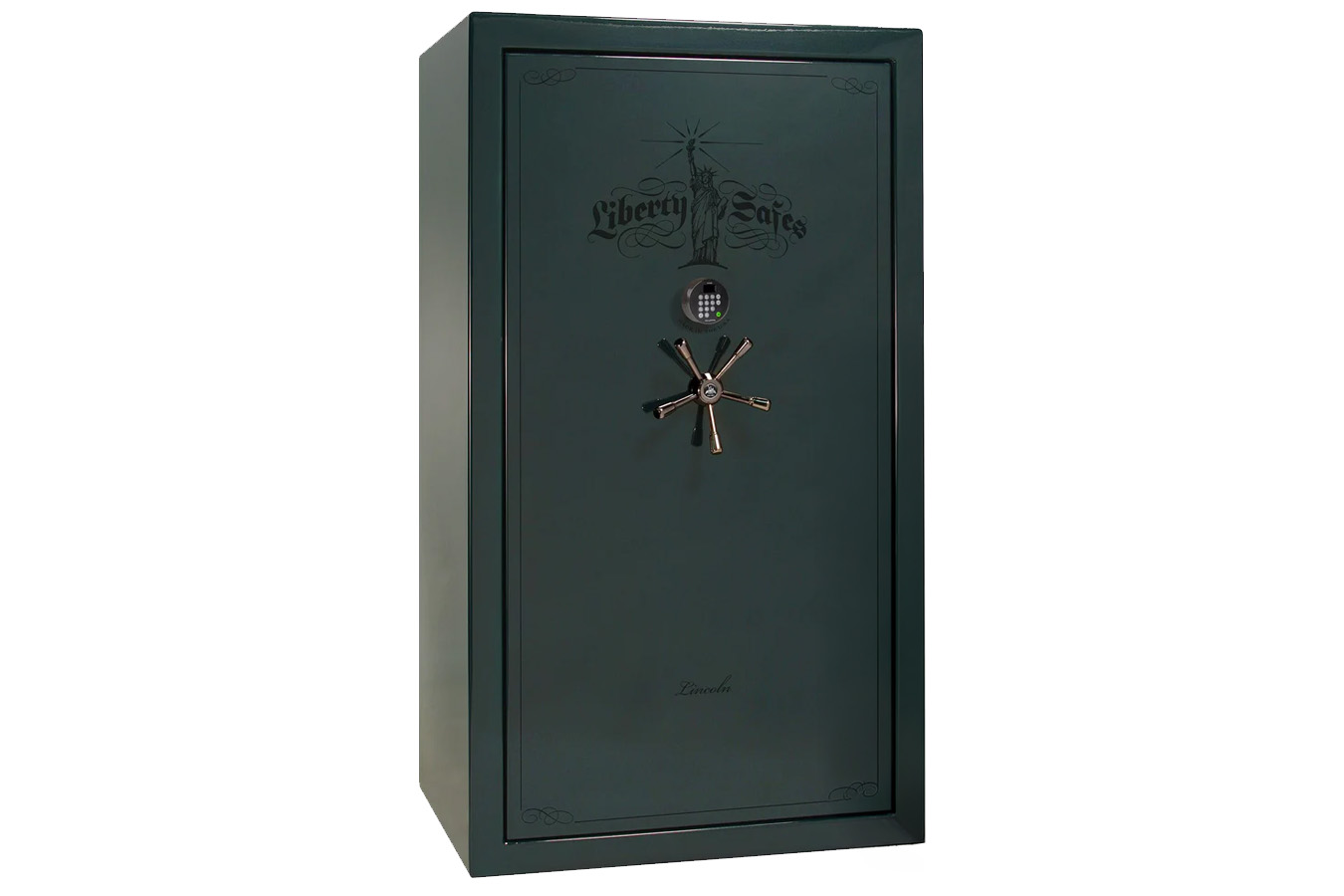 Liberty Lincoln 50 Green Gloss Finish Safe with Black Chrome E-Lock