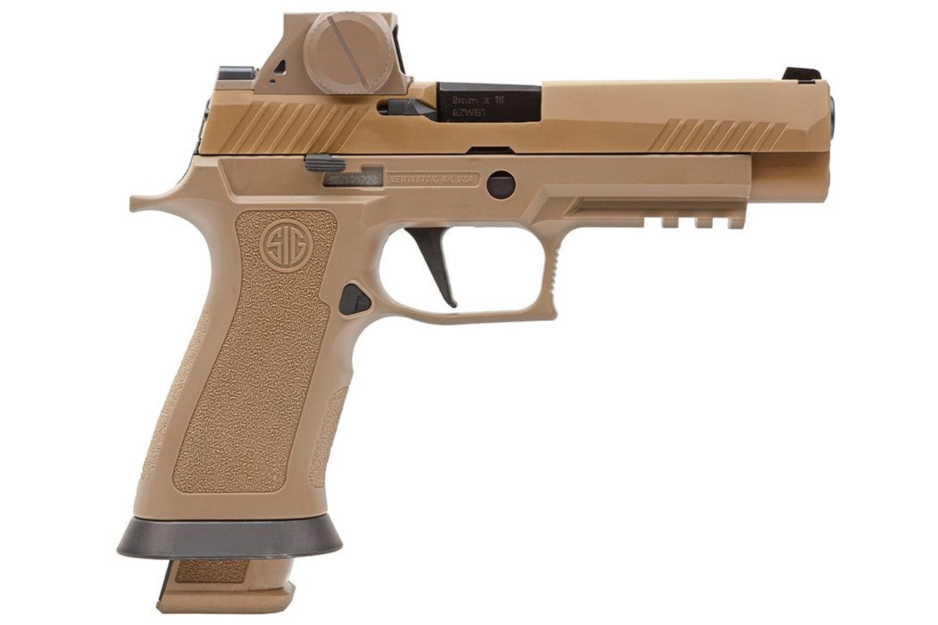 Sig Sauer M17X Series 9mm Pistol with ROMEOM17 Optic and Coyote Finish