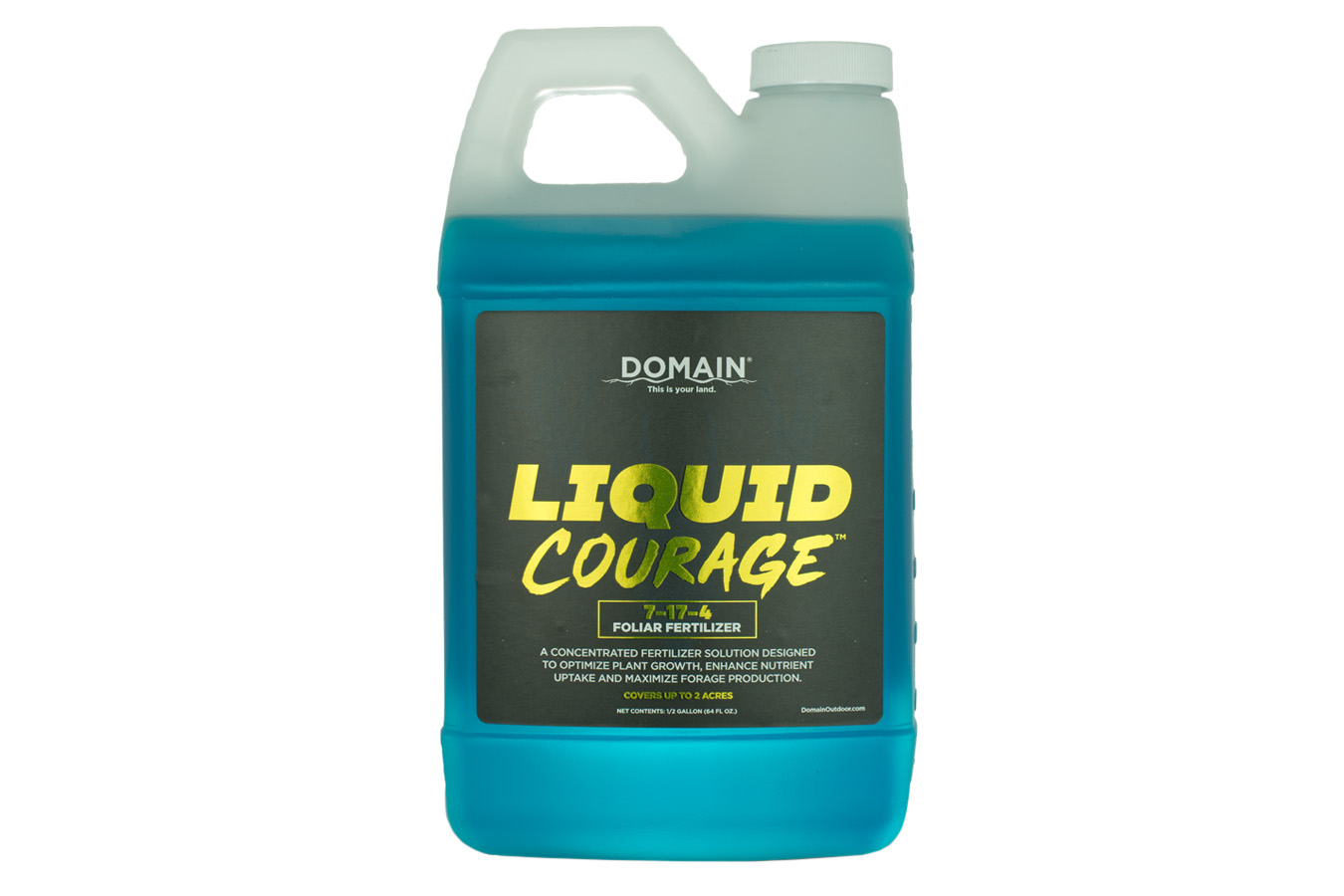 Shop Domain Outdoors Liquid Courage Foliar Fertilizer 1/2 Gallon for Sale Online Hunting Store