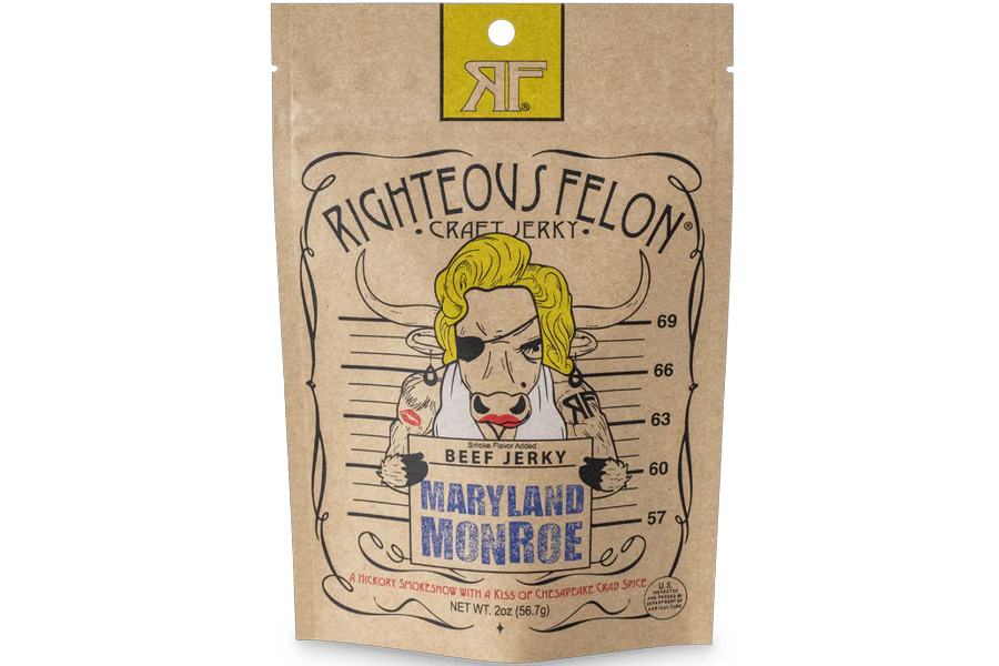 Righteous Felon Maryland Monroe Beef Jerky 2Oz