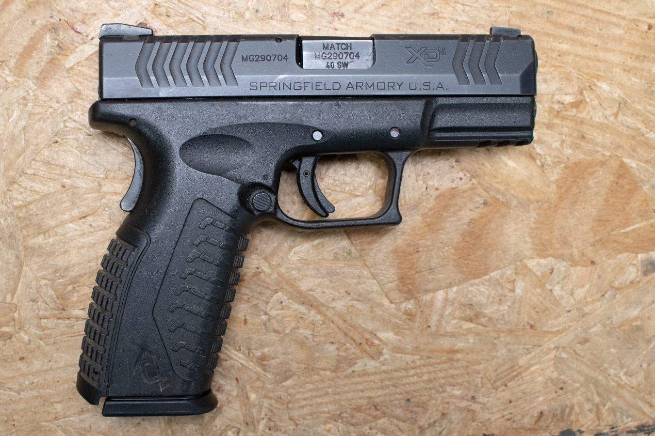 SPRINGFIELD XDM-40 3.8 40 S&W Police Trade-In Pistol with Match-Grade Barrel