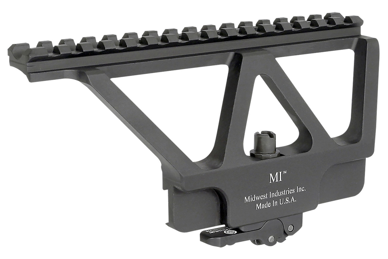 MIDWEST Side Railed Scope Mount Black Hardcoat Anodized