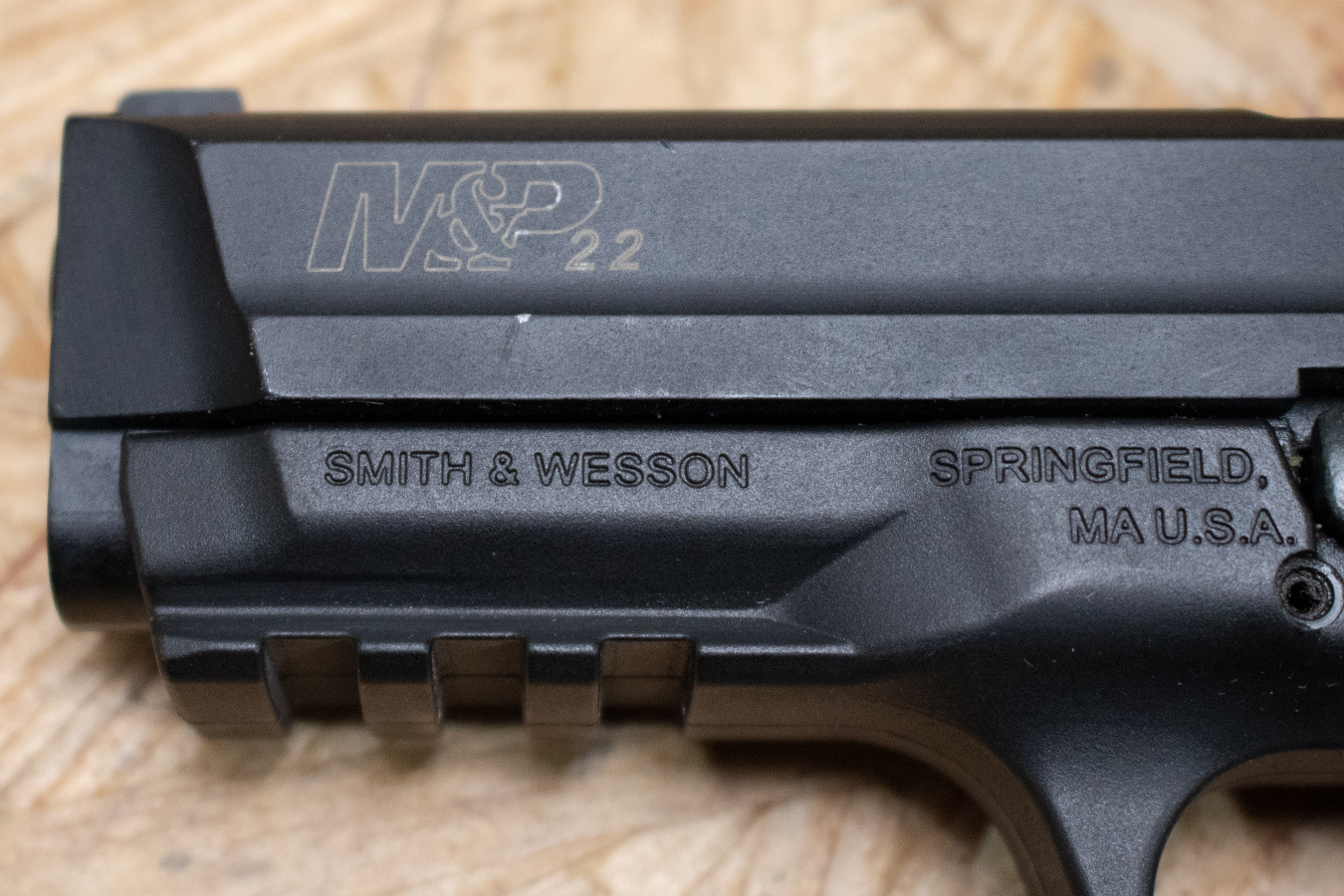 SMITH AND WESSON M&P22 22LR Police Trade-In Pistol with Walther-Made Frame