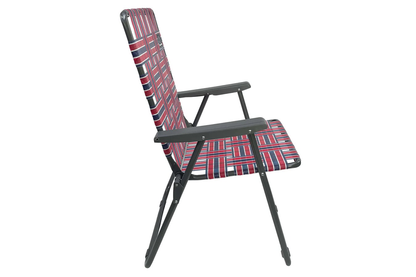 CADDIS Retro Webbed Camp Chair - Red/Blue