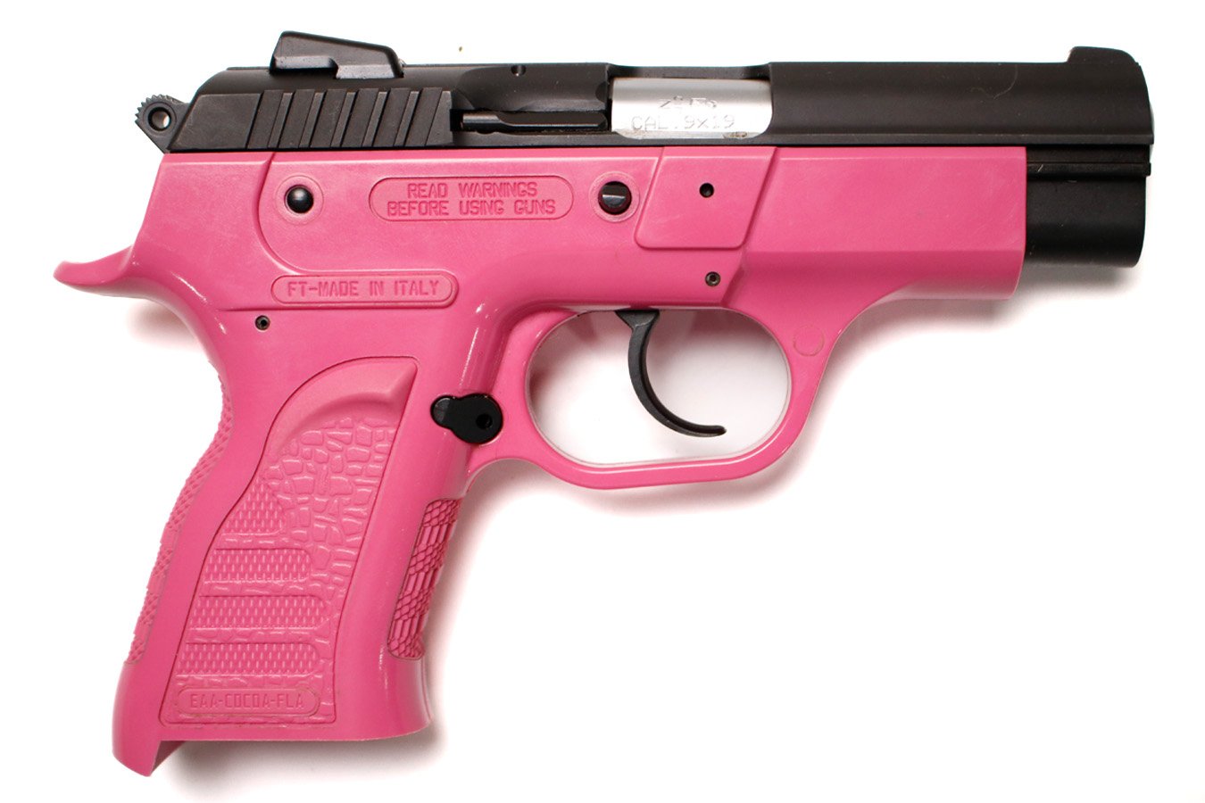 EAA Witness-P 9mm Police Trade-In Pistol with Pink Frame (Magazine not Included)