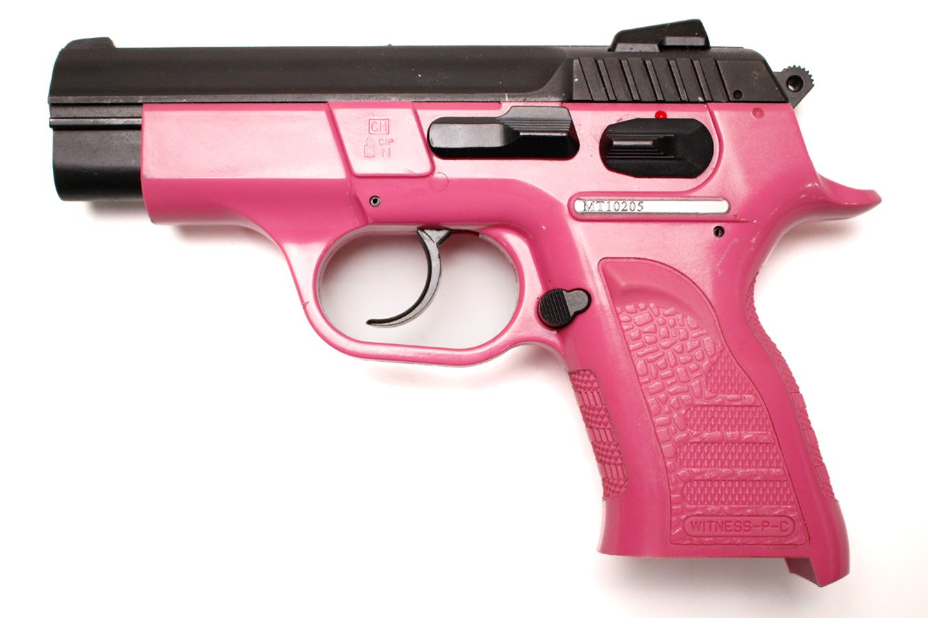 EAA Witness-P 9mm Police Trade-In Pistol with Pink Frame (Magazine not Included)