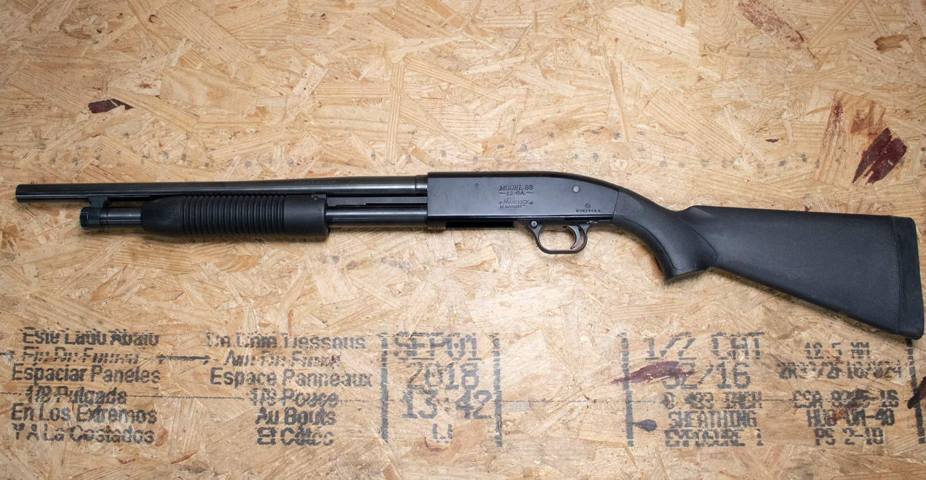 MAVERICK Mossberg 88 12 Gauge Police Trade-In Shotgun with Black Synthetic Stock